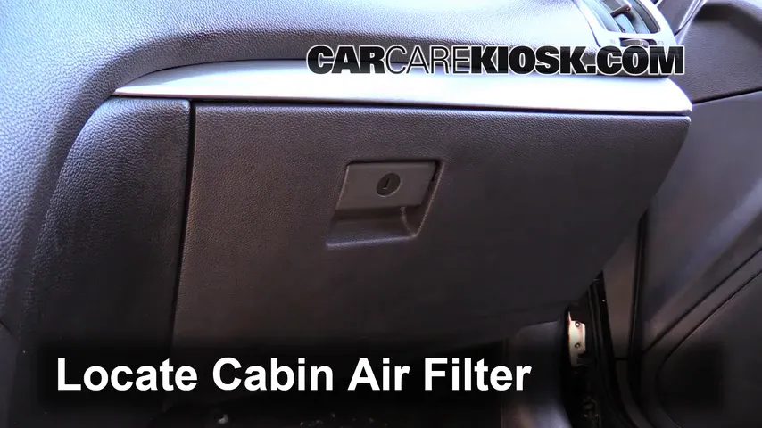2012 Infiniti G25 X 2.5L V6 Filtre à air (intérieur) Changement